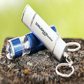 LED Keychain Light w/ Mini Lantern - Blue